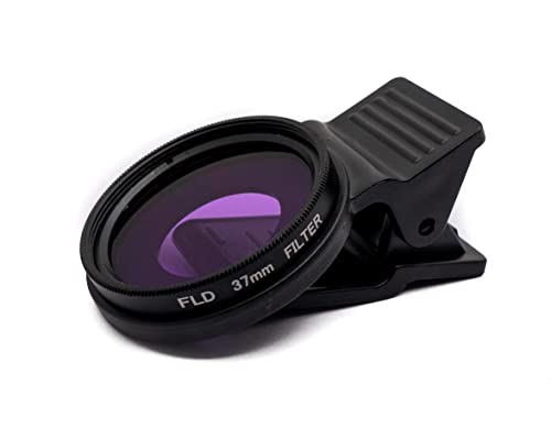 SYSTEM-S FLD Filter 37 mm Fluoreszenz Linse anschraubbar für Fotografie in Schwarz von System-S