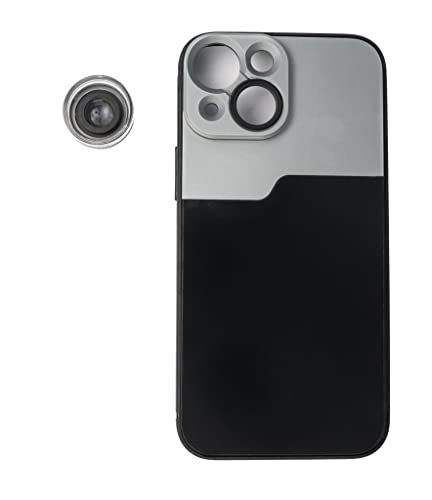 SYSTEM-S Makro Linse 30x Mikroskop Filter mit Hülle in Schwarz für iPhone 13 Mini von System-S