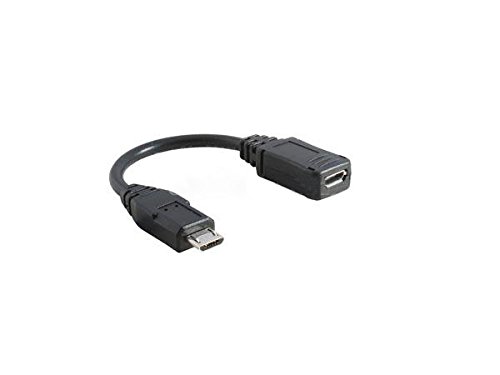 SYSTEM-S Micro USB Stecker auf Micro USB Buchse Adapter Kabel Datenkabel Ladekabel Verlängerung 16 cm von System-S