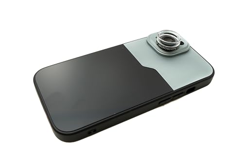 SYSTEM-S Super Makro Linse 30x 37 mm Mikroskop Filter mit Hülle für iPhone 15 von System-S
