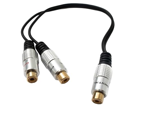 SYSTEM-S Y Cinch RCA Kabel 25 cm 1 polig Buchse zu 2X Buchse Audio in Schwarz SYSTEM-S Y Cinch RCA Kabel 25 cm 1 polig Buchse zu 2X Buchse Audio in Schwarz von System-S