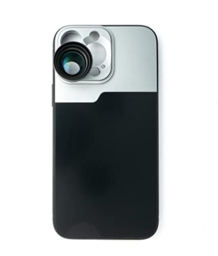 SYSTEM-S Zoom Linse 3X Tele Objektiv Filter mit Hülle in Schwarz für iPhone 13 Pro Max von System-S