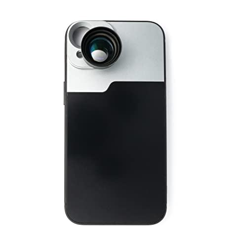 SYSTEM-S Zoom Linse 3X Tele Objektiv Filter mit Hülle in Schwarz für iPhone 13 von System-S