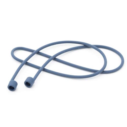 System-S 10x Silikon Halteband Holder für AirPods Kopfhörer in Blau von System-S