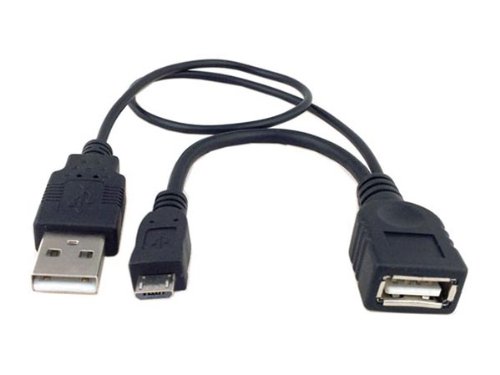 System-S 2 in 1 OTG Host Kabel USB Host Datenkabel 30 cm für Samsung Galaxy Tab 2 P5110 Ch@t 357 S DUOS Y von System-S