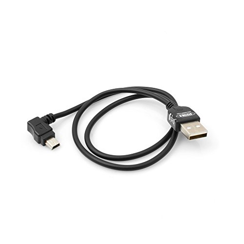 System-S 50 cm Links gewinkelt Mini USB Kabel 90 Grad Winkelstecker Datenkabel Ladekabel von System-S