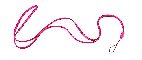 System-S 5X Halsband Umhängeband Trageband mit Schlaufe in Pink für Smartphone MP3-Player von System-S