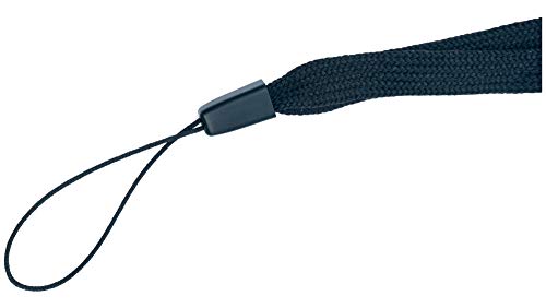 System-S 5er Pack Halsband Trageband mit Schlaufe in Schwarz für Smartphone MP3-Player von System-S