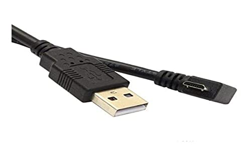 System-S 5m Micro USB Kabel Stecker 90° Grad Winkel Rechts Gewinkelt Winkelstecker auf USB Typ A Stecker Datenkabel Ladekabel von System-S