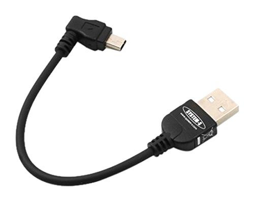 System-S 90° gewinkelt Mini USB Winkelstecker Datenkabel Ladekabel 10 cm von System-S