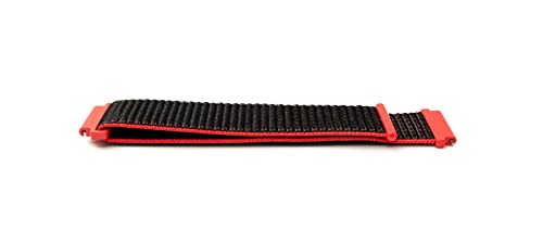 System-S Armband 20 mm aus Nylon für Huawei Watch Smartwatch in Rot von System-S