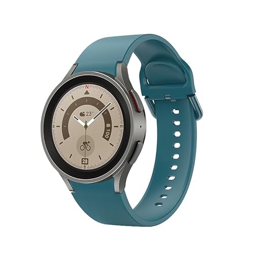 System-S Armband 20 mm aus Silikon für Samsung Galaxy Watch 5 4 Smartwatch in Blau von System-S