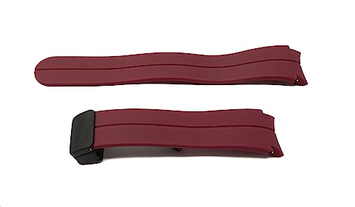 System-S Armband 20 mm aus Silikon für Samsung Galaxy Watch 5 4 Smartwatch in Rot von System-S