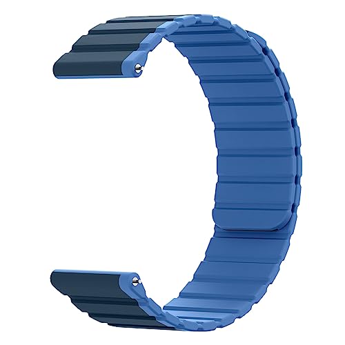 System-S Armband 20 mm aus Silikon magnetisch für Samsung Galaxy Watch 5 4 in Blau System-S Armband 20 mm aus Silikon magnetisch für Samsung Galaxy Watch 5 4 in Blau von System-S
