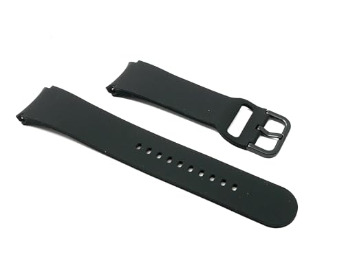 System-S Armband 22 mm aus Silikon für Galaxy Watch 6 Smartwatch in Schwarz von System-S