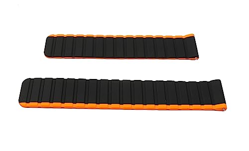 System-S Armband 22 mm aus Silikon magnetisch für Samsung Galaxy Watch 5 4 in Orange von System-S