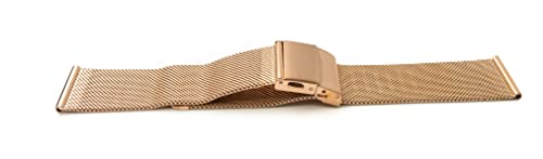 System-S Armband Milanaise aus Metall für Fitbit Versa 3 2 Sense Smartwatch in Gelb von System-S