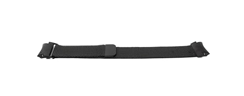 System-S Armband Milanaise aus Metall für Galaxy Watch 6 Classic Smartwatch in Schwarz von System-S
