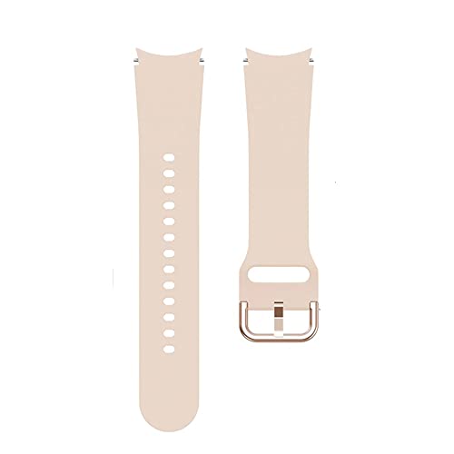 System-S Armband flexibel aus Silikon 20mm für Samsung Galaxy Watch 4 Smartwatch Pink von System-S