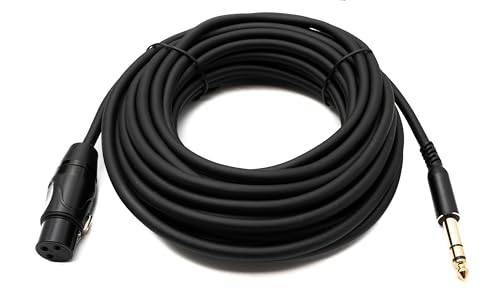 System-S Audio Kabel 10 m 6.35 mm Klinke Stecker zu XLR 3 Pin Buchse Adapter in Schwarz System-S Audio Kabel 10 m 6.35 mm Klinke Stecker zu XLR 3 Pin Buchse Adapter in Schwarz von System-S