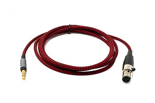 System-S Audio Kabel 120 cm 3,5 mm Klinke Stecker zu Mini XLR Buchse geflochten in Rot System-S Audio Kabel 120 cm 3,5 mm Klinke Stecker zu Mini XLR Buchse geflochten in Rot von System-S