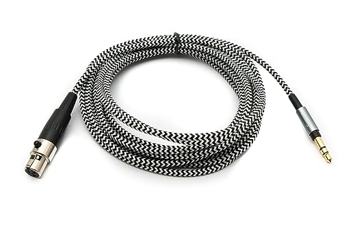 System-S Audio Kabel 3 m 3,5 mm Klinke Stecker zu Mini XLR Buchse geflochten in Weiß System-S Audio Kabel 3 m 3,5 mm Klinke Stecker zu Mini XLR Buchse geflochten in Weiß von System-S