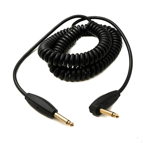 System-S Audio Kabel 3 m 6.35 mm Klinke Stecker zu Stecker Winkel AUX Stummschalter Spirale Adapter Schwarz System-S Audio Kabel 3 m 6.35 mm Klinke Stecker zu Stecker Winkel AUX Stummschalter Spirale Adapter Schwarz von System-S