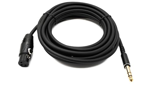 System-S Audio Kabel 5 m 6.35 mm Klinke Stecker zu XLR 3 Pin Buchse Adapter in Schwarz System-S Audio Kabel 5 m 6.35 mm Klinke Stecker zu XLR 3 Pin Buchse Adapter in Schwarz von System-S