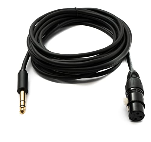 System-S Audio Kabel 5 m XLR 3 polig Buchse zu 6.35 mm Klinke Stecker AUX Adapter System-S Audio Kabel 5 m XLR 3 polig Buchse zu 6.35 mm Klinke Stecker AUX Adapter von System-S