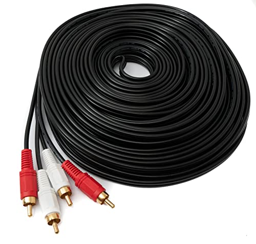System-S Cinch 2 RCA Kabel 20 m Stecker zu Stecker Stereo AV Adapter in Schwarz System-S Cinch 2 RCA Kabel 20 m Stecker zu Stecker Stereo AV Adapter in Schwarz von System-S