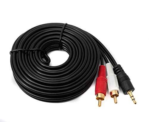 System-S Cinch 2 RCA Kabel 5 m Stecker zu AUX 3,5 mm Klinke Stecker Stereo AV in Schwarz System-S Cinch 2 RCA Kabel 5 m Stecker zu AUX 3,5 mm Klinke Stecker Stereo AV in Schwarz von System-S