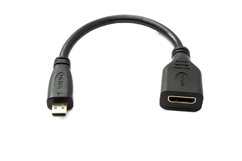 System-S HDMI 1.4 Kabel 15 cm Mini Buchse zu Micro Stecker 4K UHD 30 Hz 2K 60 Hz Adapter System-S HDMI 1.4 Kabel 15 cm Mini Buchse zu Micro Stecker 4K UHD 30 Hz 2K 60 Hz Adapter von System-S