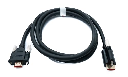 System-S HDMI 2.0 Kabel 150 cm Typ A Stecker zu Stecker Adapter anschraubbar in Schwarz System-S HDMI 2.0 Kabel 150 cm Typ A Stecker zu Stecker Adapter anschraubbar in Schwarz von System-S
