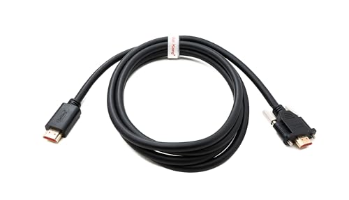 System-S HDMI 2.0 Kabel 200 cm Typ A Stecker zu Stecker Adapter anschraubbar in Schwarz von System-S