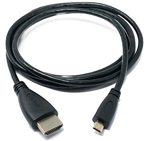 System-S HDMI 2.1 Kabel 150 cm Stecker zu Micro Stecker Adapter in Schwarz von System-S