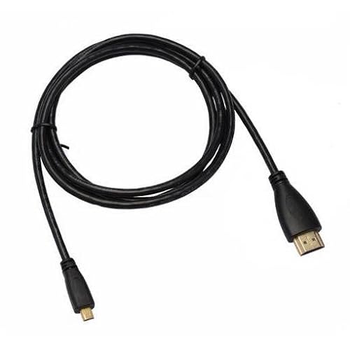 System-S HDMI 2.1 Kabel 5 m Stecker zu Micro Stecker Adapter in Schwarz von System-S