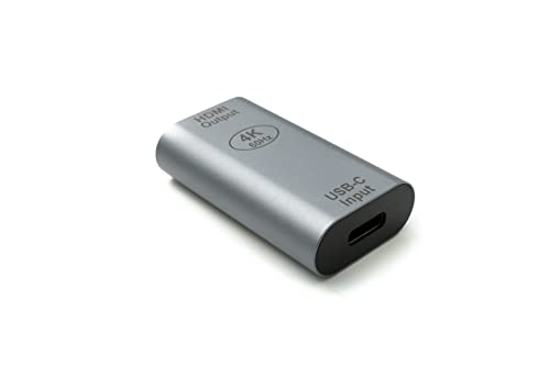 System-S HDMI Adapter 4K Standard Buchse zu USB 3.1 Typ C Buchse Kabel in Grau System-S HDMI Adapter 4K Standard Buchse zu USB 3.1 Typ C Buchse Kabel in Grau von System-S