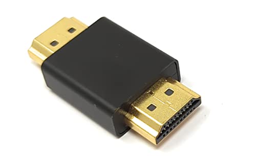 System-S HDMI Adapter 4K Standard Stecker zu Stecker Kabel in Schwarz von System-S