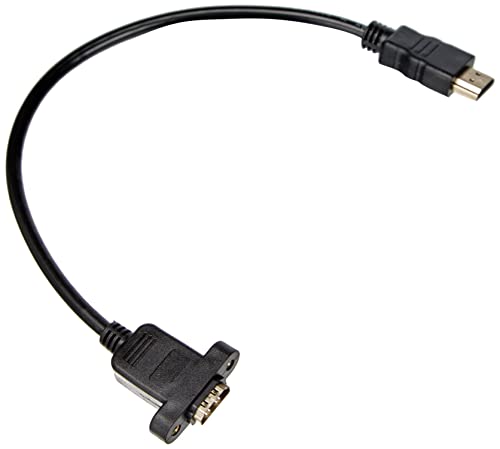 System-S HDMI Stecker zu HDMI Eingang Panel Mount Adapter Kabel Verlängerungskabel 35cm von System-S