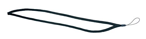 System-S Halsband Umhängeband Trageband mit Schlaufe in Schwarz für Smartphone MP3-Player von System-S