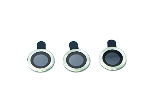 System-S Kamera Schutz Linse Objektiv Abdeckung Glas Metall für iPhone 11 Pro + Max Grün von System-S