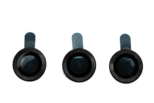 System-S Kamera Schutz Linse Objektiv Abdeckung Glas für iPhone 11 Pro + Max Schwarz von System-S
