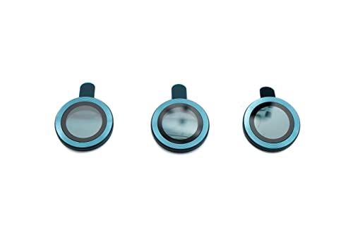 System-S Kamera Schutz Linse Objektiv Abdeckung aus Glas für iPhone 12 Pro Max in Blau von System-S