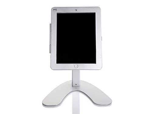 System-S Messe POS Präsentation Ständer Halterung abschließbar mit gebogenem Haltearm Anti-Diebstahl Schreibtischständer für iPad Air iPad 2 3 4 von System-S