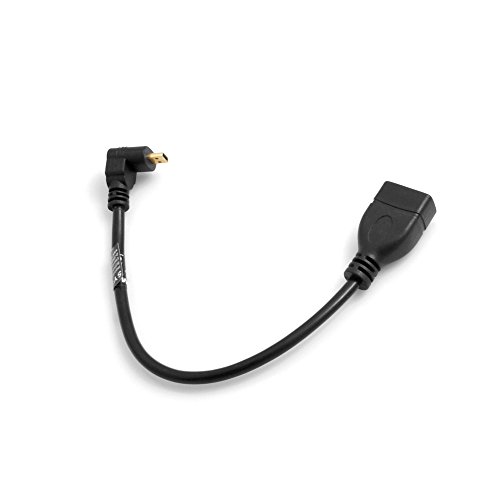 System-S Micro HDMI (Male) abwärts Winkel Winkelstecker 90° Gewinkelt zu HDMI (Female) Eingang Buchse Kabel 22 cm von System-S