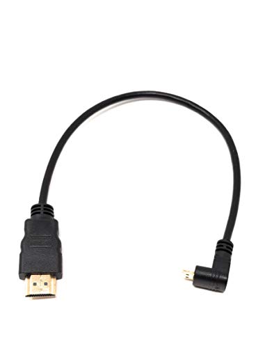 System-S Micro HDMI 1.4 Kabel Aufwärts gewinkelt zu HDMI Stecker 30 cm von System-S