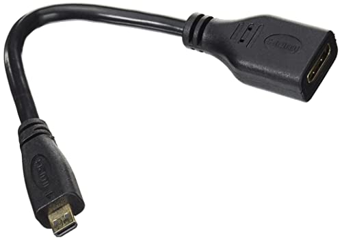 System-S Micro HDMI 1.4 Typ D Stecker (Male) auf Mini HDMI 1.4 Typ C (Female) Buchse Kabel Adapter Converter 15cm von System-S