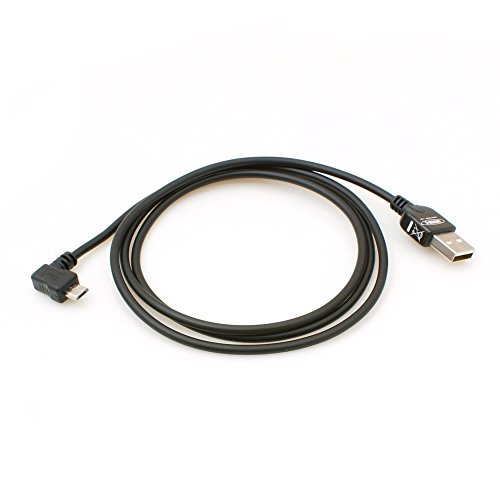System-S Micro USB 2.0 Kabel gewinkelt 90 Grad Winkelstecker (Links/Male) Adapter Datenkabel und Ladekabel 100 cm von System-S