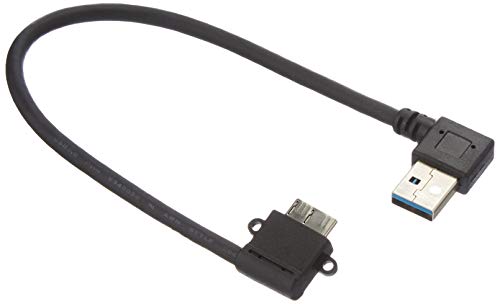 System-S Micro USB 3.0 Datenkabel Ladekabel kurzes Kabel Gewinkelt Winkelstecker 90 Grad 15cm für Samsung Galaxy S5 von System-S