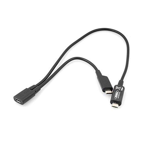 System-S USB Kabel Micro zu 2X Micro Splitter 12 + 24 cm, 48470842 von System-S